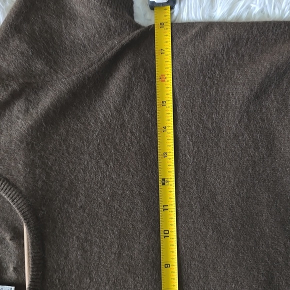 DKNY Dark Brown Silk, Cashmere, Angora, Wool Sweater - Picture 4 of 4